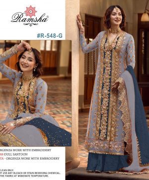 RAMSHA FASHION R 548 G SALWAR SUITS WHOLESALE