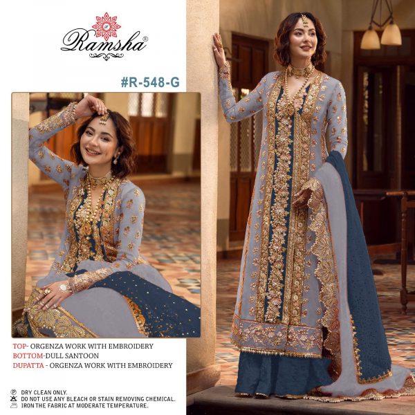 RAMSHA FASHION R 548 G SALWAR SUITS WHOLESALE