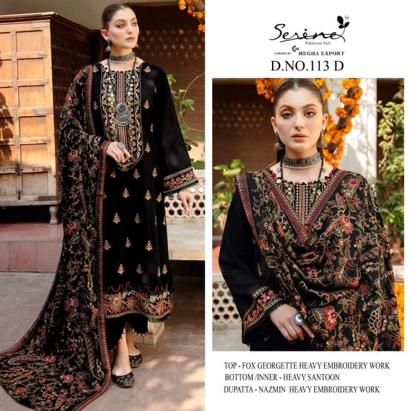 SERINE S 113 A TO D PAKISTANI SUITS IN INDIA