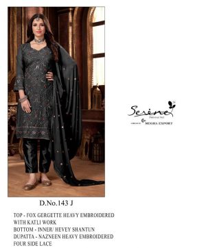 SERINE S 143 J PAKISTANI SUITS WHOLESALE