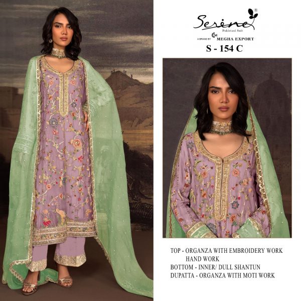 SERINE S 154 A TO D PAKISTANI SUITS IN INDIA