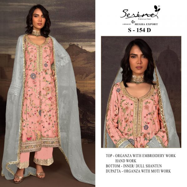 SERINE S 154 A TO D PAKISTANI SUITS IN INDIA