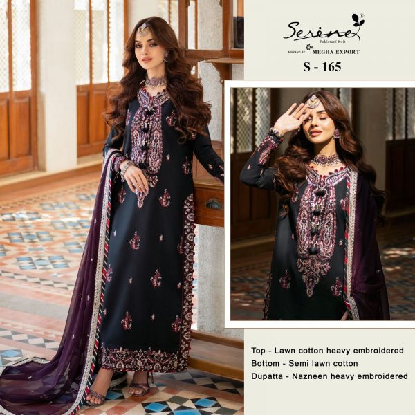 SERINE S 165 PAKISTANI SUITS MANUFACTURER