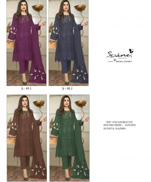 SERINE S 95 I TO L PAKISTANI SUITS WHOLESALE