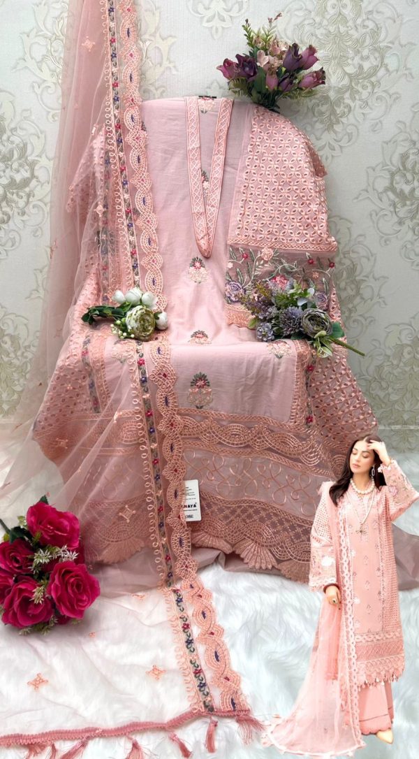 SHANAYA A 21 TO 24 ROSE ADAN LIBAS LAWN COLLECTION