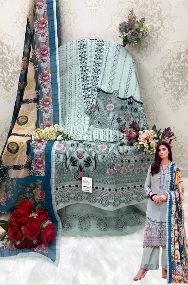 SHANAYA A 21 TO 24 ROSE ADAN LIBAS LAWN COLLECTION