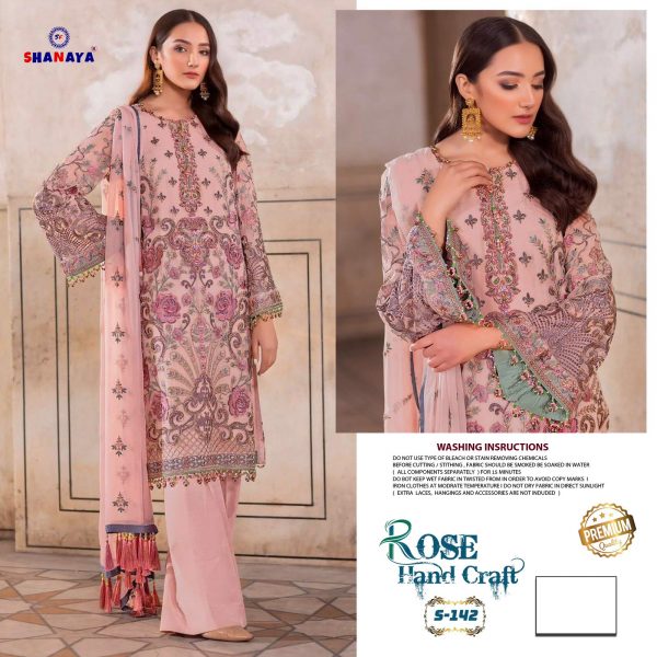 SHANAYA FASHION S 142 ROSE HAND CRAFT SUITS