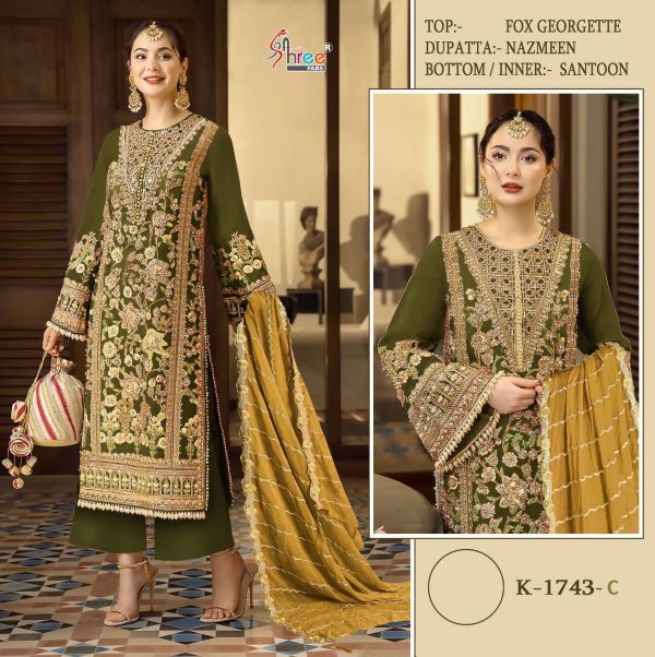 SHREE FABS K 1743 SERIES PAKISTANI SUITS IN INDIA