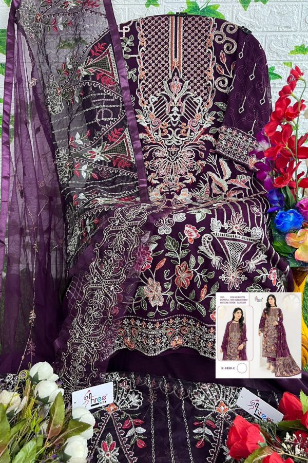 SHREE FABS K 1830 PAKISTANI SUITS MANUFACTURER