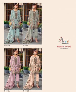 SHREE FABS R 1076 H TO K READYMADE SALWAR SUITS