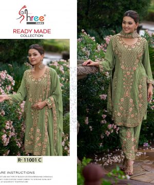 SHREE FABS R 11001 C READYMADE PAKISTANI SUITS