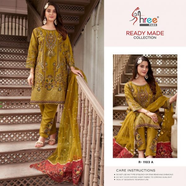 SHREE FABS R 1103 A TO E READYMADE SUITS