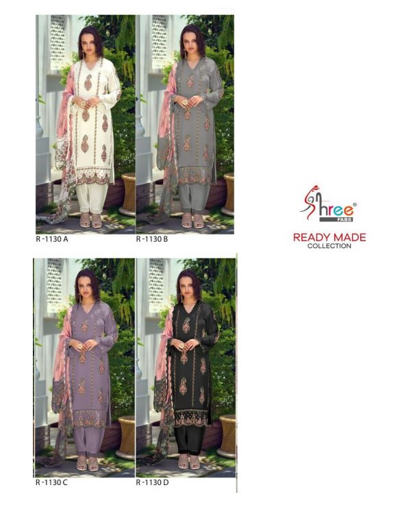 SHREE FABS R 1130 A TO D READYMADE SUITS WHOLESALE