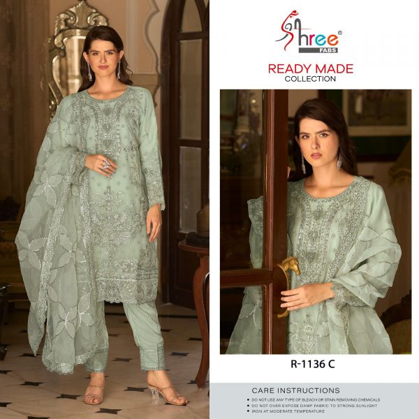 SHREE FABS R 1136 A TO D READYMADE SALWAR SUITS