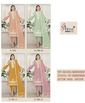 SHREE FABS S 785 SERIES SALWAR SUITS WHOLESALE