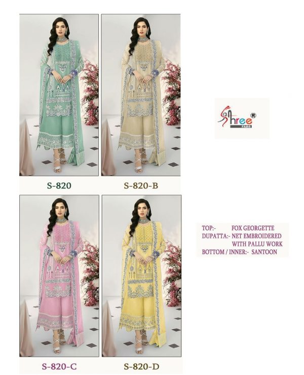 SHREE FABS S 820 SERIES PAKISTANI SUITS IN INDIA