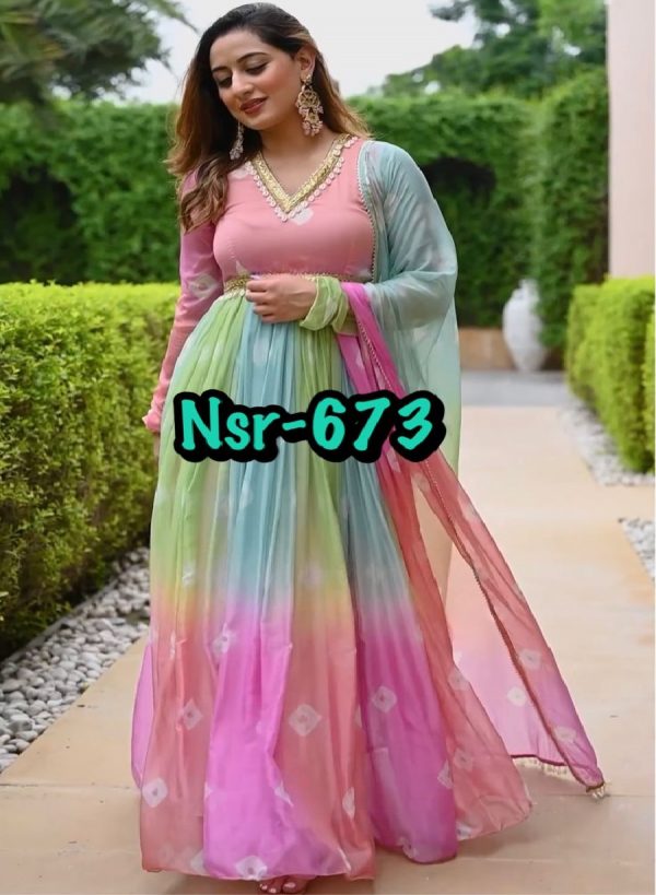 SHREE HARI NSR 673 DESIGNER GOWN MANUFACTURER