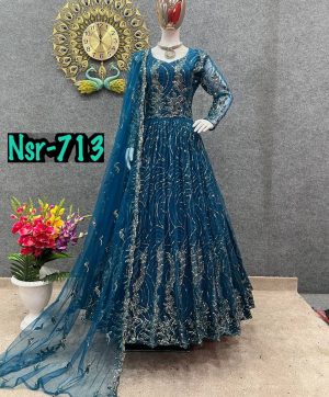 SHREE HARI NSR 713 D DESIGNER GOWN WHOLESALE