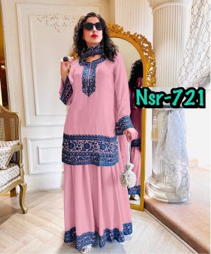 SHREE HARI NSR 721 A DESIGNER SUITS WHOLESALE