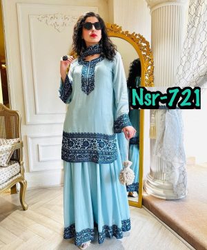 SHREE HARI NSR 721 C DESIGNER SUITS WHOLESALE