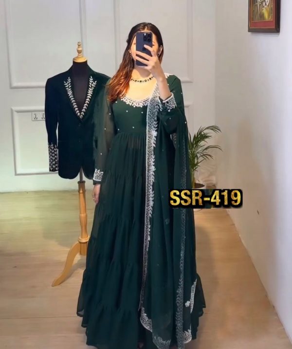 SHREE HARI SSR 419 D DESIGNER GOWN WHOLESALE