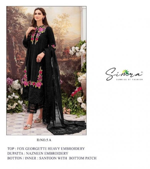 SIMRA 5 A PAKISTANI SALWAR SUITS WHOLESALE