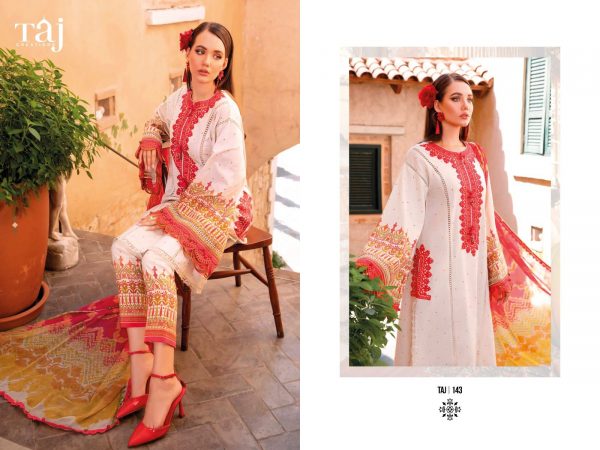 TAJ CREATIONS 143 PAKISTANI SUITS MANUFACTURER