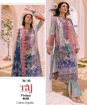 TAJ CREATIONS 152 FIRDOUS BLISS PAKISTANI SUITS