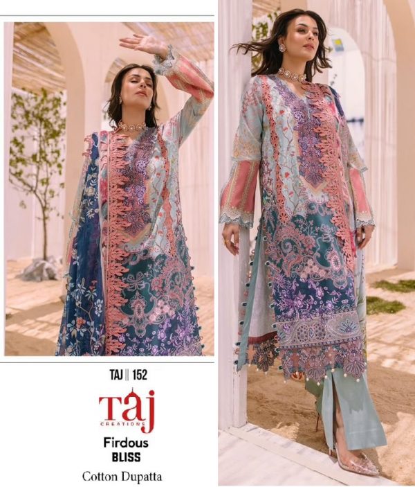 TAJ CREATIONS 152 FIRDOUS BLISS PAKISTANI SUITS