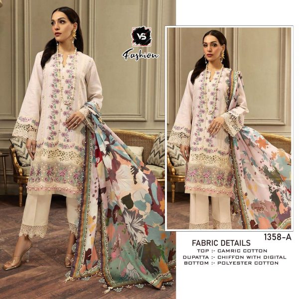 VS FASHION 1358 A PAKISTANI SUITS WHOLESALE