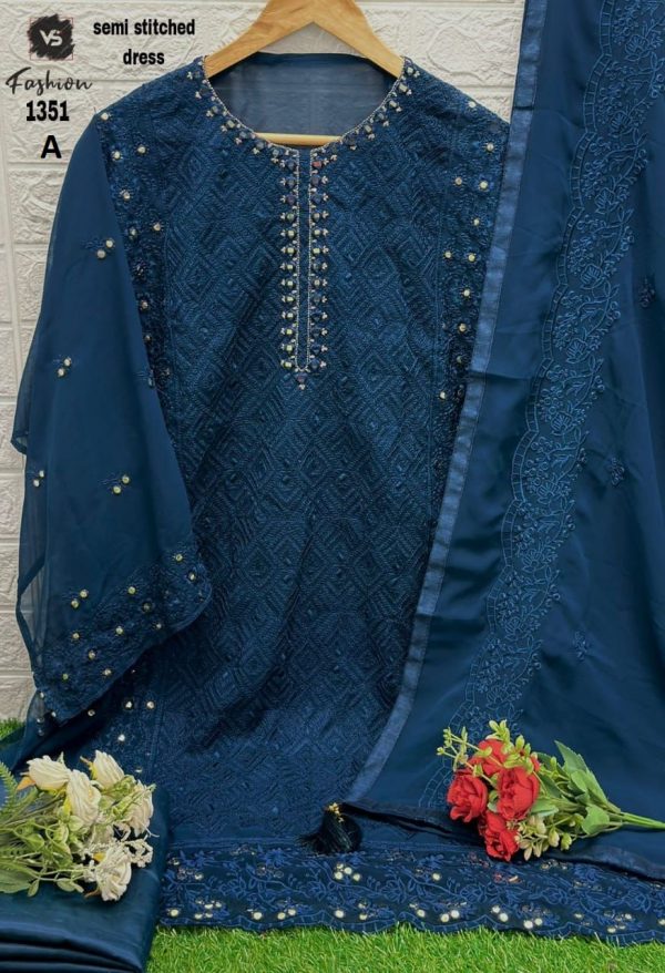 VS FASHION 1351 A PAKISTANI SUITS WHOLESALE