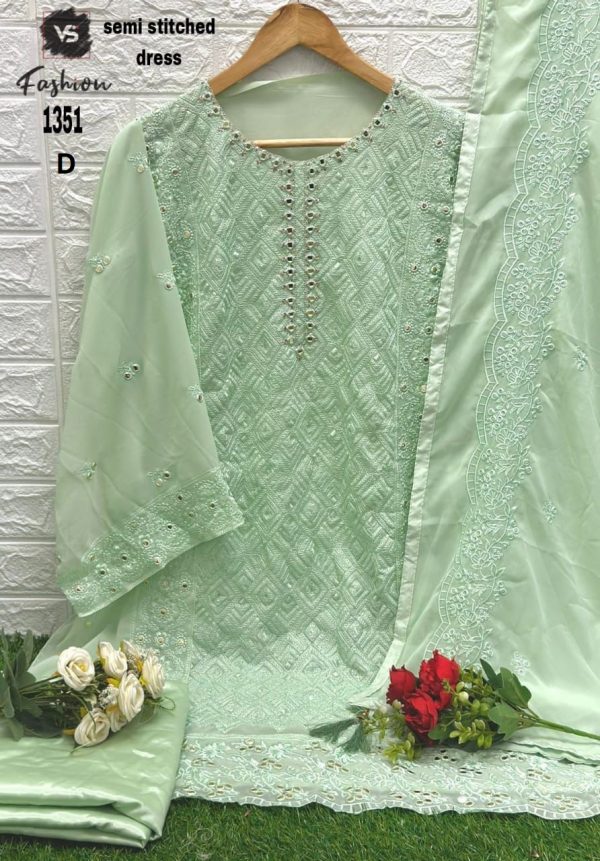 VS FASHION 1351 D PAKISTANI SUITS WHOLESALE