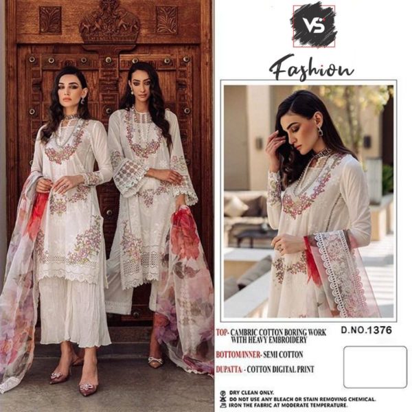 VS FASHION 1376 PAKISTANI SUITS MANUFACTURER