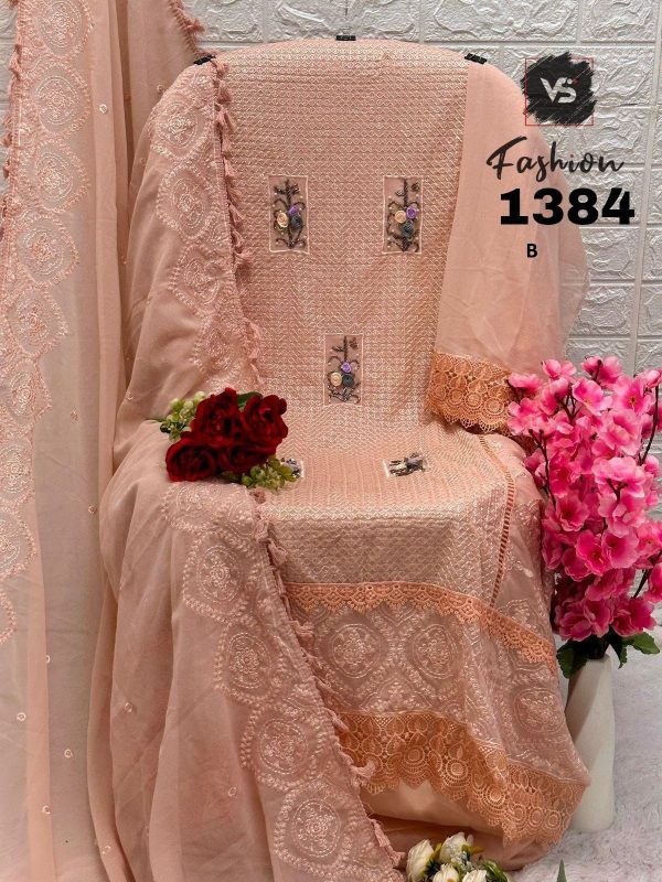 VS FASHION 1384 A TO H PAKISTANI SUITS