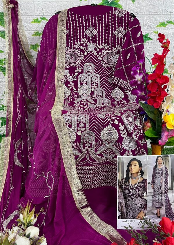 ZAHA 10154 TO 10157 AAEESHA VOL 3 SALWAR SUITS