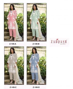 ZARQASH Z 149 A TO D READYMADE TUNIC WHOLESALE