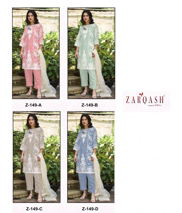 ZARQASH Z 149 A TO D READYMADE TUNIC WHOLESALE