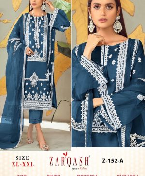 ZARQASH Z 152 A READYMADE PAKISTANI SUITS