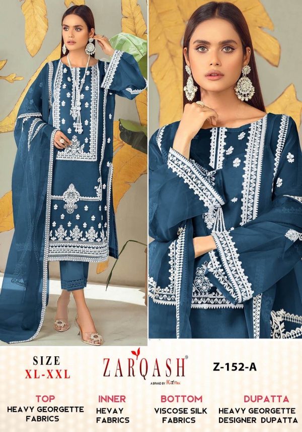 ZARQASH Z 152 A READYMADE PAKISTANI SUITS