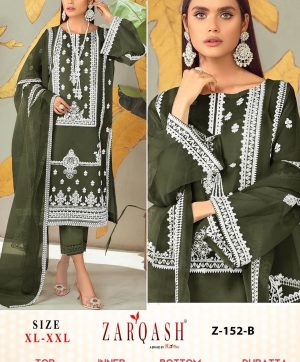 ZARQASH Z 152 B READYMADE PAKISTANI SUITS