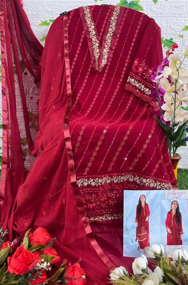 ZARQASH Z 3030 A TO D SALWAR SUITS WHOLESALE