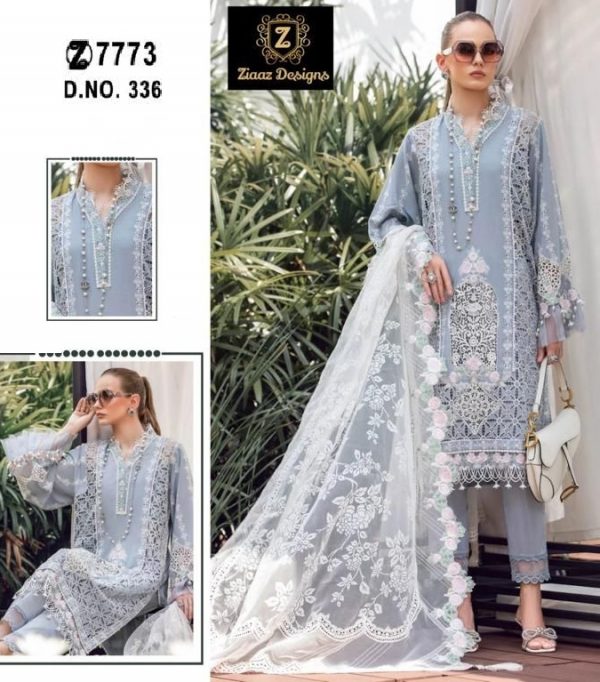 ZIAAZ DESIGNS 336 PAKISTANI SUITS WHOLESALE