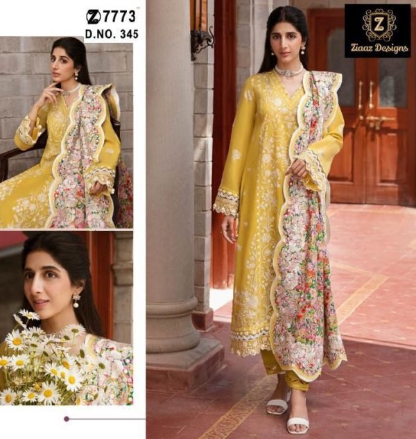 ZIAAZ DESIGNS 345 SALWAR SUITS WHOLESALE