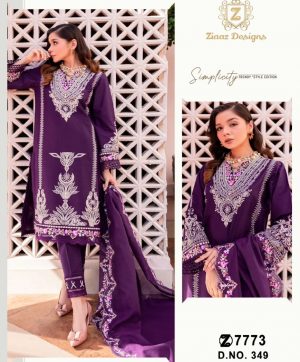 ZIAAZ DESIGNS 349 PAKISTAN SUITS WHOLESALE