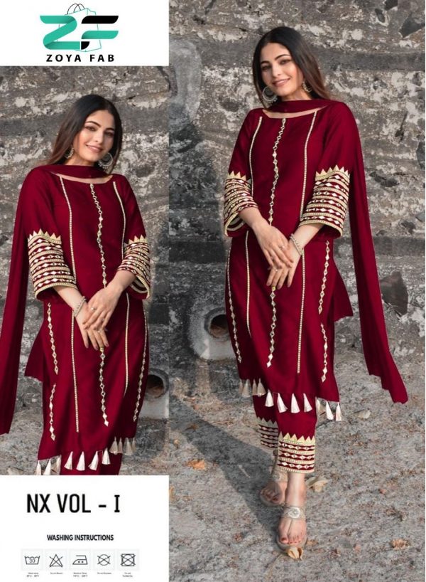 ZOYA FAB NX VOL 1 PAKISTANI SUITS IN INDIA