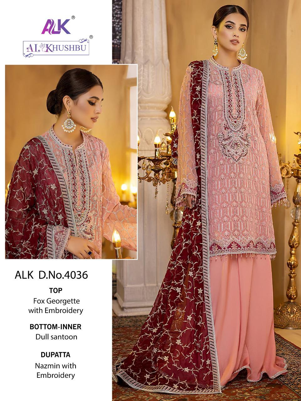 AL KHUSHBU ALK 4036 SALWAR SUITS WHOLESALE