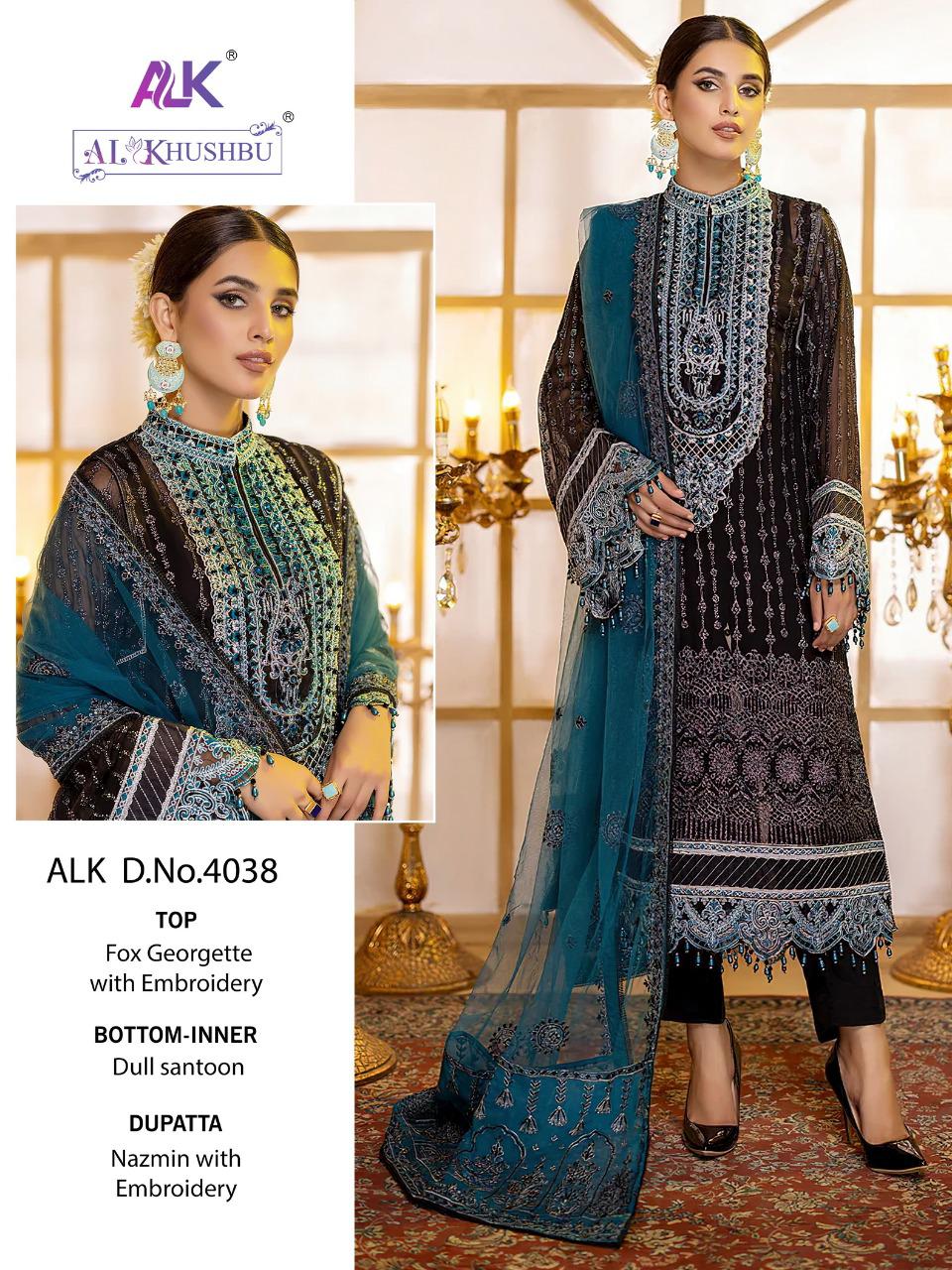 AL KHUSHBU ALK 4038 SALWAR SUITS WHOLESALE