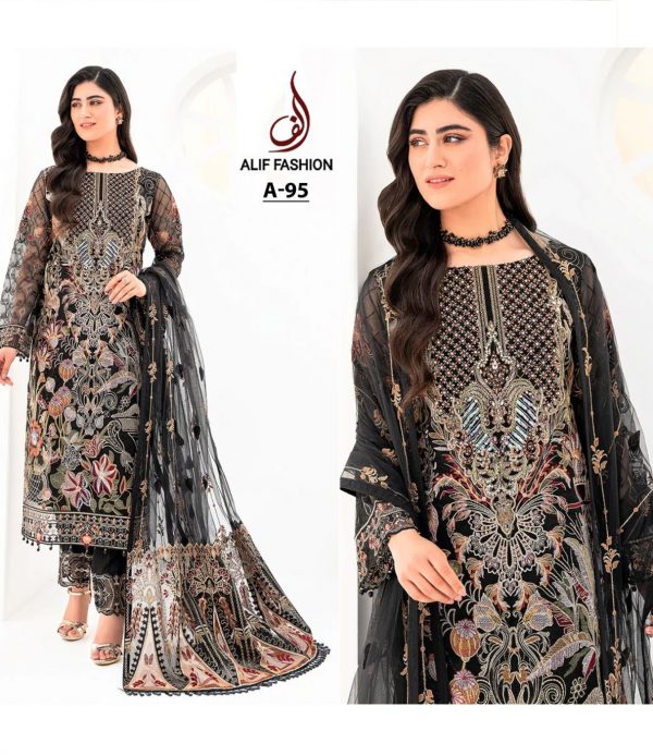 ALIF FASHION A 95 PAKISTANI SUITS IN INDIA