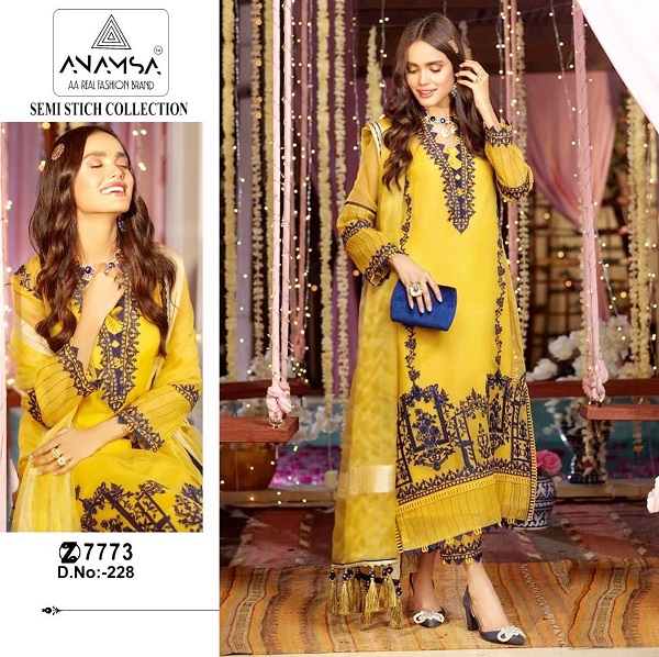 ANAMSA 228 SALWAR SUITS MANUFACTURER