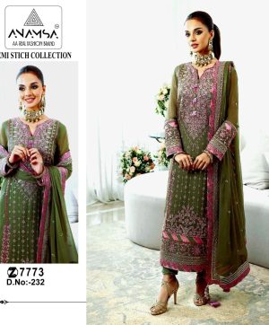 ANAMSA 232 PAKISTANI SUITS MANUFACTURER